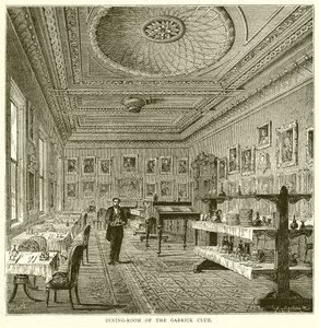 Spisestue til Garrick Club av English School