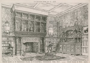 Spisesal på 6 Grosvenor Place for H Campbell-Bannerman, MP av English School