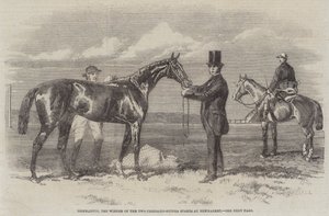 Diophantus, vinneren av Two-Thousand-Guinea-innsatsene på Newmarket (gravering) av English School