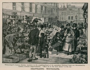 Whitechapel forsvinner: De berømte søndagsmarkedene i nabolaget til quondam Petticoat Lane er truet av forbedringer i fylkeskommunen av English School