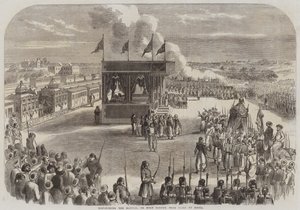 Sende Mahmal, eller det hellige teppet, fra Kairo til Mekka (gravering) av English School