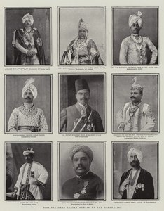 Distinguished Indian Guests at the Coronation, illustrasjon fra The Graphic, 28. juni 1902