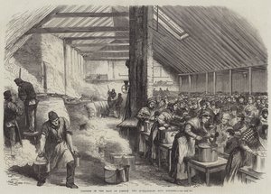 Not im Osten Londons, die Suppenküche von Spitalfields (Stich)