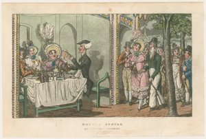Doctor Syntax ved Vauxhall Gardens av English School