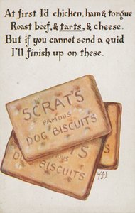 Hundekjeks (farge litho) av English School