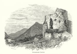 Dolbadarn Castle (gravering) av English School