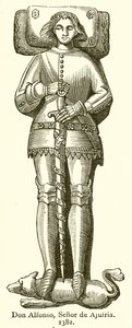 Don Alfonso, Lord of Ajufria. 1382 av English School