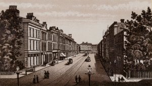 Donegal Place, Belfast 1880 (litho) av English School