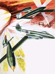 Doodlebug. V1 Flying Bomb av English School