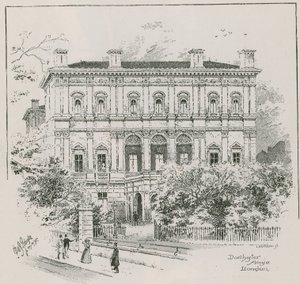 Dorchester House, Park Lane, London, boligen til Shahzada Nasrullah Khan av English School