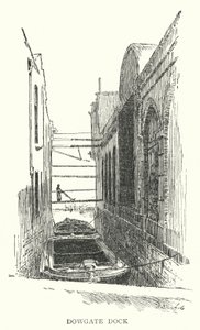 Dowgate Dock (gravering) av English School
