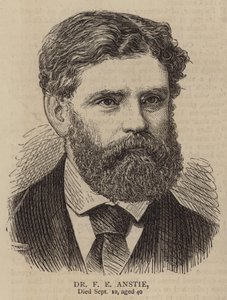 Dr F E Anstie (gravering) av English School
