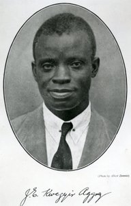 Dr. James Emmanuel Kwegyir Aggrey (1875-1927) (s/h-bilde)   Anababu av English School