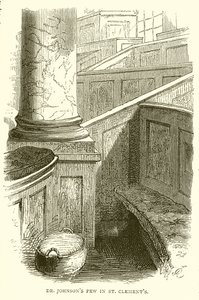 Dr. Johnsons Pew i St. Clements av English School