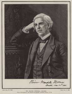 Dr Oliver Wendell Holmes (gravering) av English School