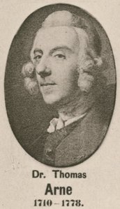 Dr Thomas Arne (gravering) av English School
