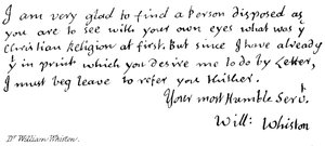 Dr William Whiston av English School