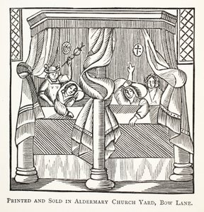 Dreams and Moles, illustrasjon fra Chap-books of the Eighteenth Century av John Ashton, pub. 1882 av English School