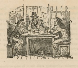 Drikker på en taverna i London av English School