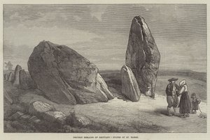 Druidic Remains of Bretagne, Stones of St Barbe (gravering) av English School