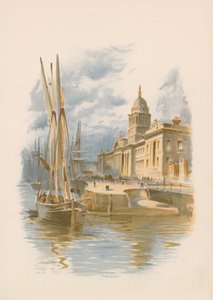 Dublin Custom House og Quay av English School