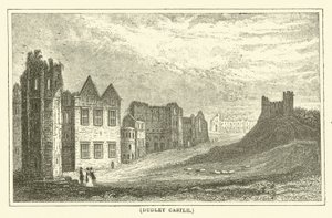 Dudley Castle (gravering) av English School