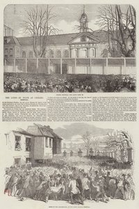 Duke of Wellington ligger i staten på Chelsea Hospital (gravering) av English School