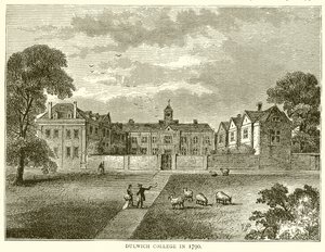 Dulwich College i 1790 av English School