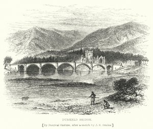 Dunkeld Bridge (gravering) av English School