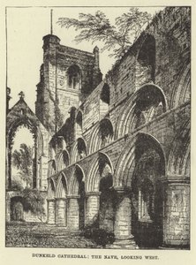 Dunkeld Cathedral, Nave, med utsikt mot vest av English School