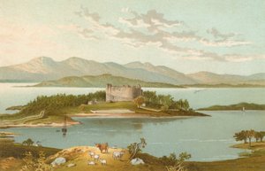 Dunstaffnage Castle og Loch Etive av English School