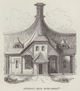 Dunstall Hall Gate-Lodge (gravering) av English School