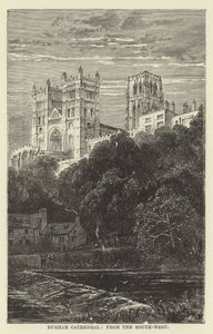 Durham Cathedral, fra sør-vest av English School