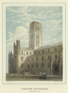 Durham Cathedral, utsikt mot nordvest av English School