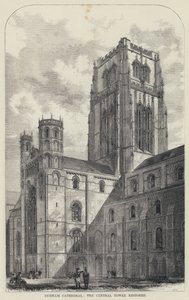Durham Cathedral, Central Tower Restored (gravering) av English School