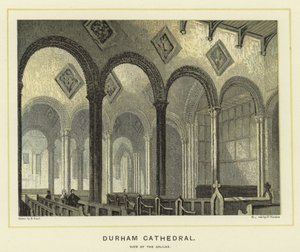 Durham Cathedral, utsikt over Galilea av English School