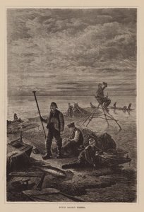 Nederlandsk laksefiske (gravering) av English School