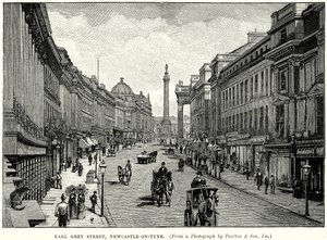 Earl Grey Street, Newcastle-on-Tyne (gravering) av English School