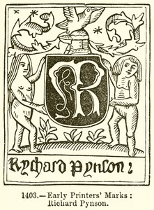 Tidlige skriveremerker: Richard Pynson av English School