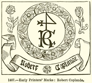 Tidlige skriveremerker: Robert Coplande av English School