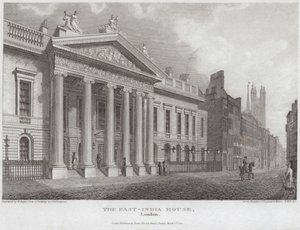 East-India House på Leadenhall Street av English School