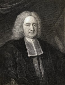 Edmond Halley (1656-1742) fra Gallery of Portraits, utgitt i 1833 av English School