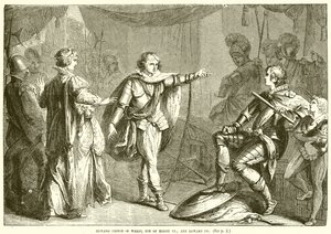 Edward Prince of Wales, sønn av Henry VI., og Edward IV av English School