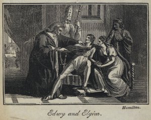 Edwy og Elgiva (gravering) av English School