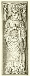 Bilde av William av Wykeham på graven hans i Winchester Cathedral