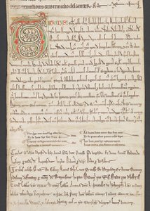 Egerton MS 2849, Membran III, ca. 1225–30 (vellum) av English School