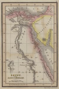 Egypt, eller Mizraim-landet (farget gravering) av English School