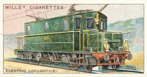 Elektrisk lokomotiv (chromolitho) av English School