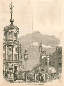 Elektrisk tidball og klokke, West Strand, London av English School