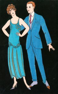 Elegantes Paar von English School